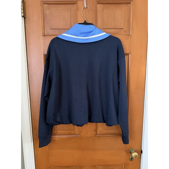 Women's All In Motion Airy Sleek 1/2 Zip Pull Over Navy Blue Size XL NWT - Picture 4 of 4